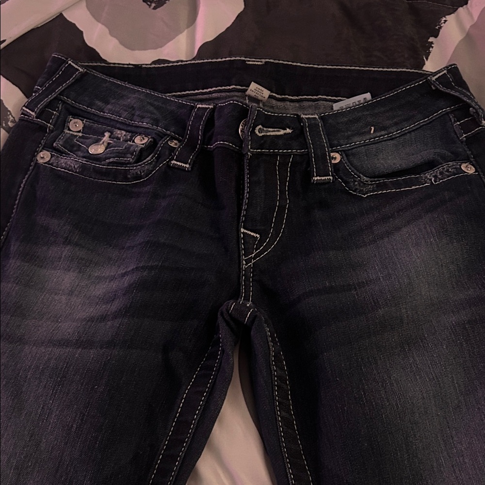 True Religion Women's Dark Blue Skinny Jeans